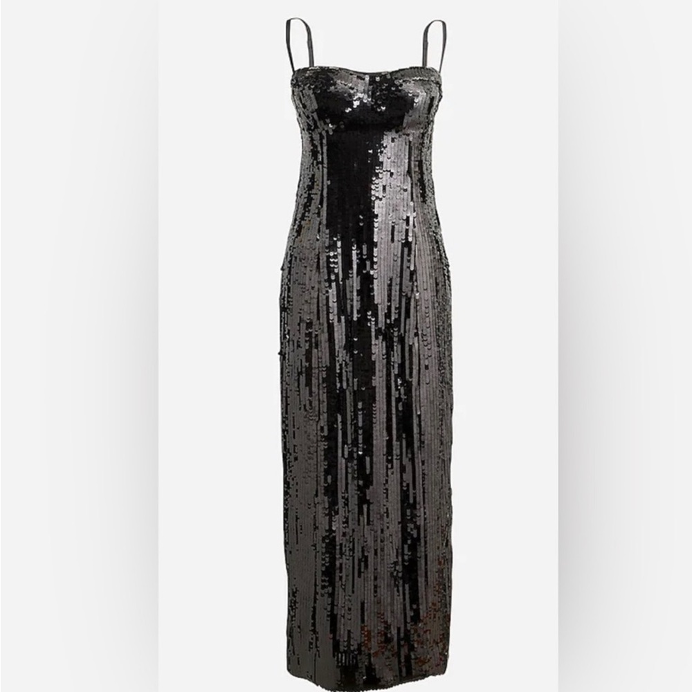 Gorgeous black sequin JCREW Collection dress NWT Size 14